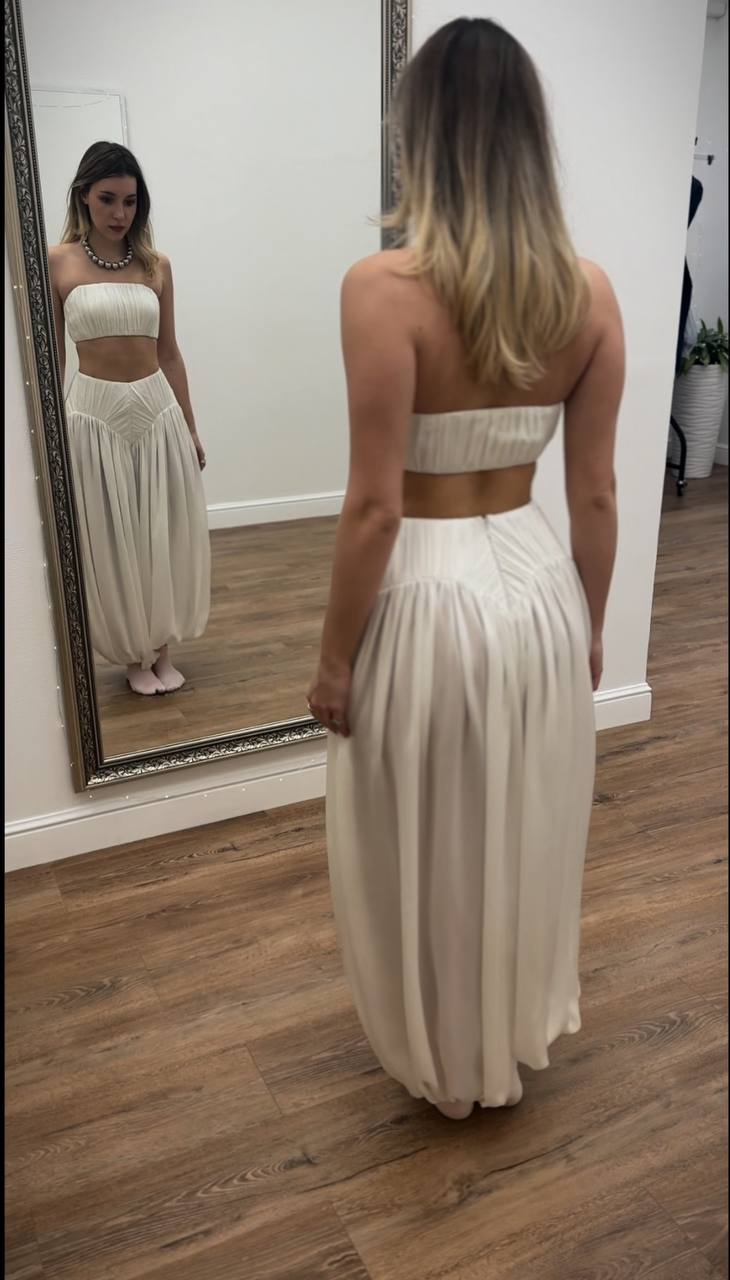 Шёлковые брюки с драпировкой